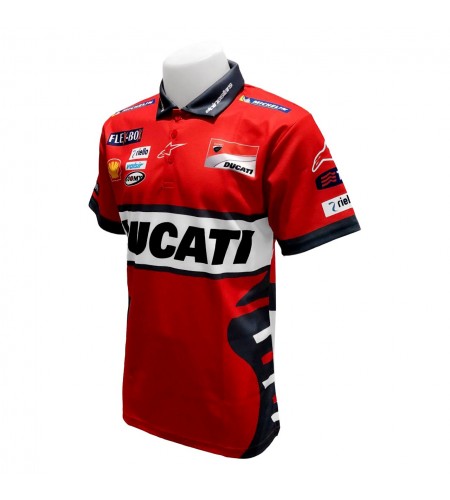 Polo Ducati Corse Andrea Dovizioso 04 couleur rouge homme