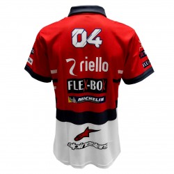 Polo Ducati Corse Andrea Dovizioso 04 couleur rouge homme