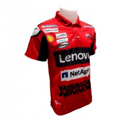 Polo Ducati Andrea Dovizioso couleur noir et rouge homme