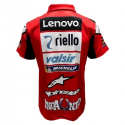 Polo Ducati Andrea Dovizioso couleur noir et rouge homme