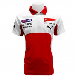 Polo Ducati Corse couleur rouge et blanc homme